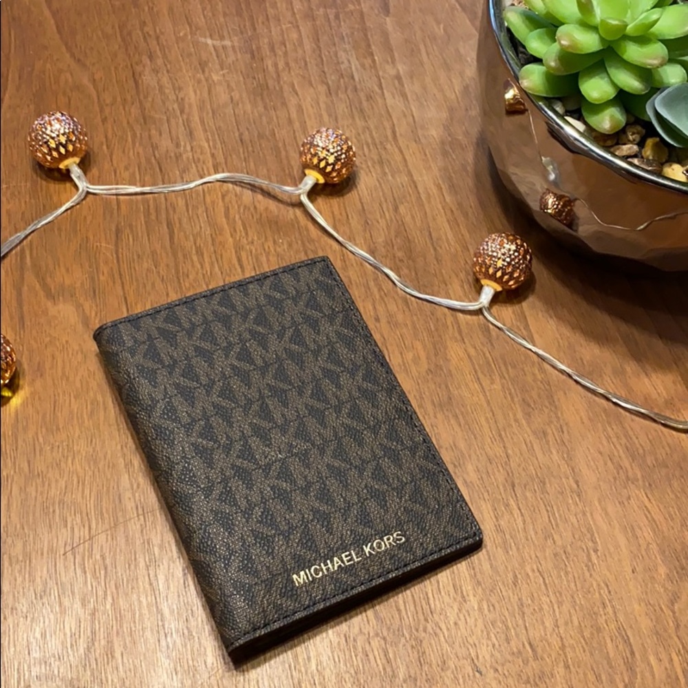 New! Michael Kors passport wallet